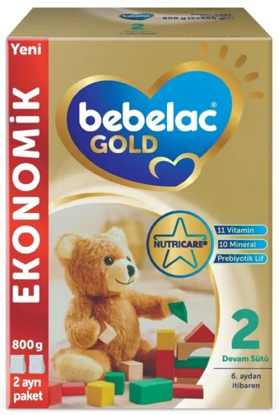 Bebelac Gold 2 Numara 800 gr 800 gr Devam Sütü