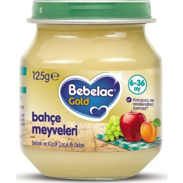 Bebelac Gold Bahçe Meyveleri 125 gr Kavanoz Mama