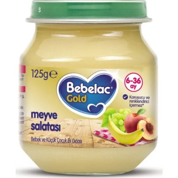 Bebelac Gold Meyve Salatası 125 gr Kavanoz Mama