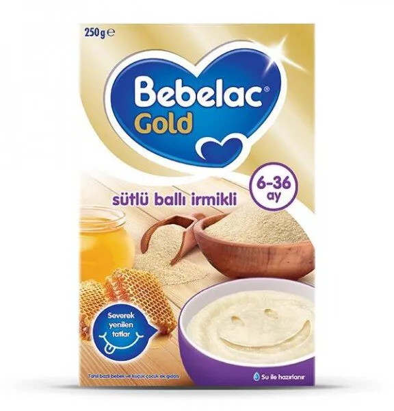 Bebelac Gold Sütlü Ballı İrmikli 250 gr Kaşık Mama