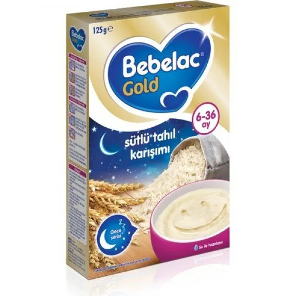 Bebelac Gold Sütlü Tahıl Karışımı Gece 125 gr Kaşık Mama