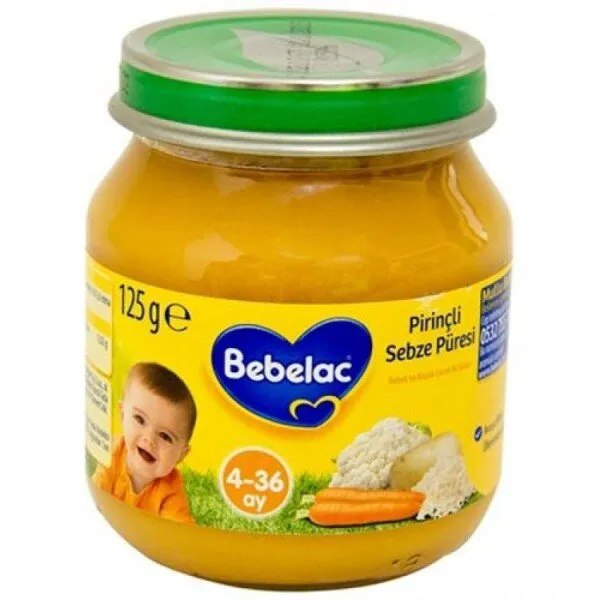 Bebelac Pirinçli Sebze Püresi 125 gr Kavanoz Mama