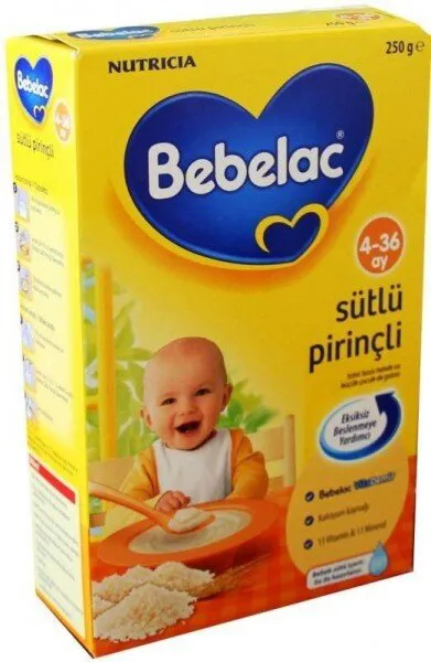 Bebelac Sütlü Pirinçli 250 gr Kaşık Mama