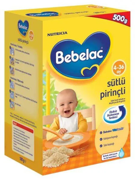 Bebelac Sütlü Pirinçli 500 gr Kaşık Mama