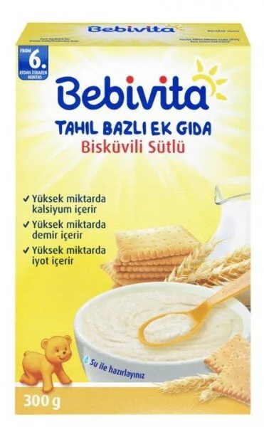 Bebivita Bisküvili Sütlü 300 gr 300 gr Kaşık Mama