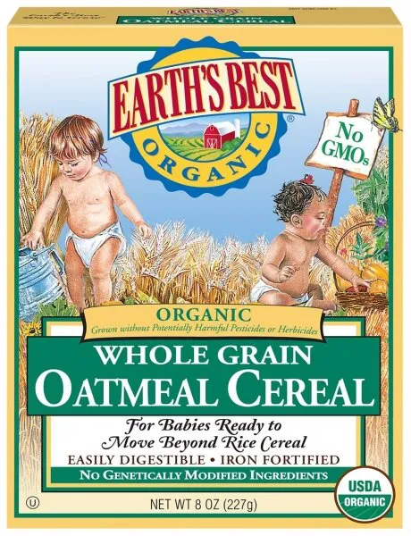 Earth's Best Organic Whole Grain Oatmeal Cereal 227 gr Kaşık Mama