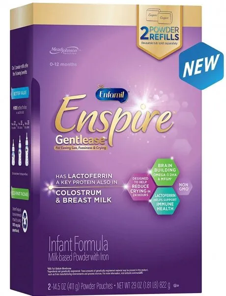 Enfamil Enspire Gentlease Baby Formula Milk Powder Refill 822 gr Bebek Sütü