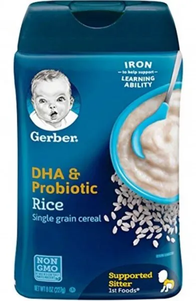 Gerber Baby Cereal DHA & Probiotic Rice 8 oz 227 gr Kaşık Mama