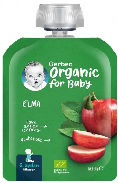 Gerber Organik Elma Püresi 90 gr Elma Kaşık Mama