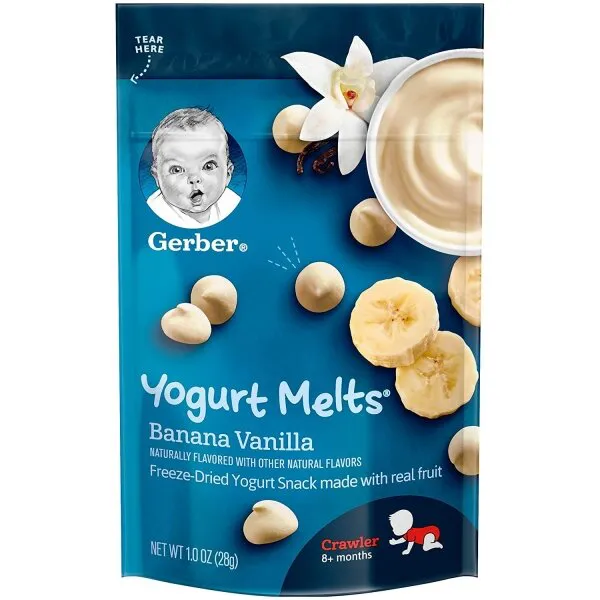 Gerber Yogurt Melts Banana Vanilla 28 gr Gıda Takviyesi