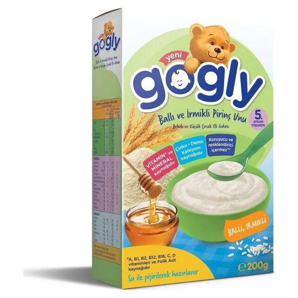 Gogly Ballı İrmikli Pirinç Unu 200 gr Kaşık Mama