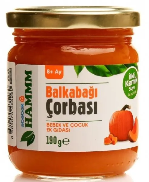 Hammm Kemik Sulu Balkabağı Çorbası 190 gr Kavanoz Mama