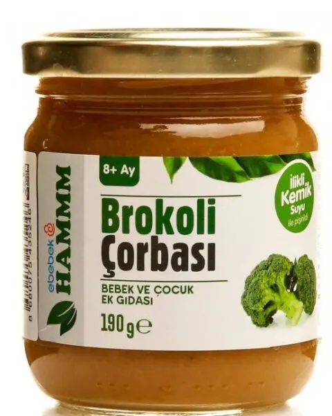 Hammm Kemik Sulu Brokoli Çorbası 190 gr Kavanoz Mama