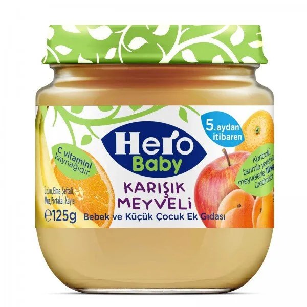 Hero Baby Karışık Meyveli 125 gr Kavanoz Mama