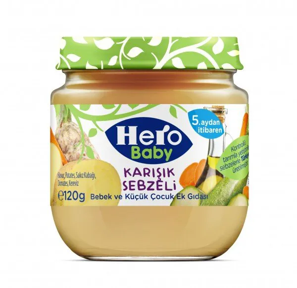 Hero Baby Karışık Sebzeli 120 gr Kavanoz Mama