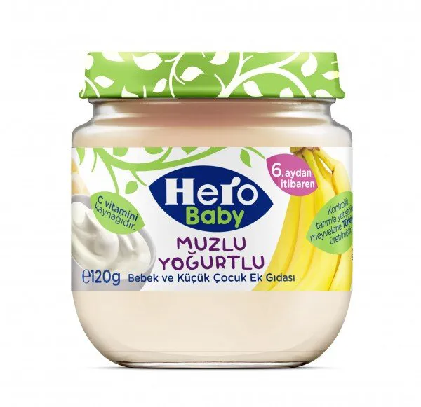 Hero Baby Muzlu Yoğurtlu 120 gr Kavanoz Mama