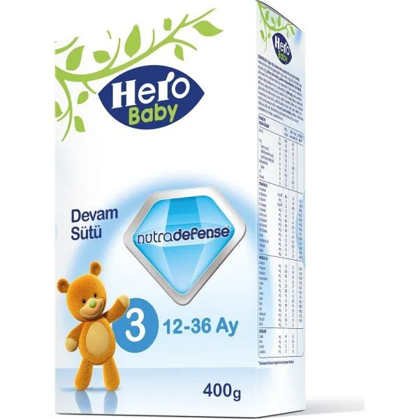 Hero Baby Nutradefense 3 400 gr 400 gr Devam Sütü