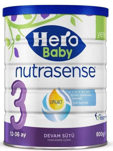 Hero Baby Nutrasense 3 800 gr Devam Sütü