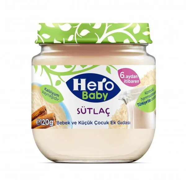 Hero Baby Sütlaç 120 gr 120 gr Kavanoz Mama