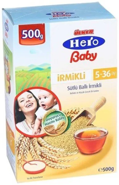 Hero Baby Sütlü Ballı İrmikli 500 gr 500 gr Kaşık Mama