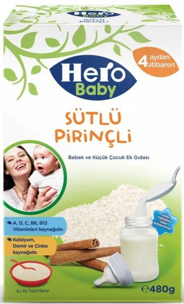 Hero Baby Sütlü Pirinçli 480 gr 480 gr Kaşık Mama