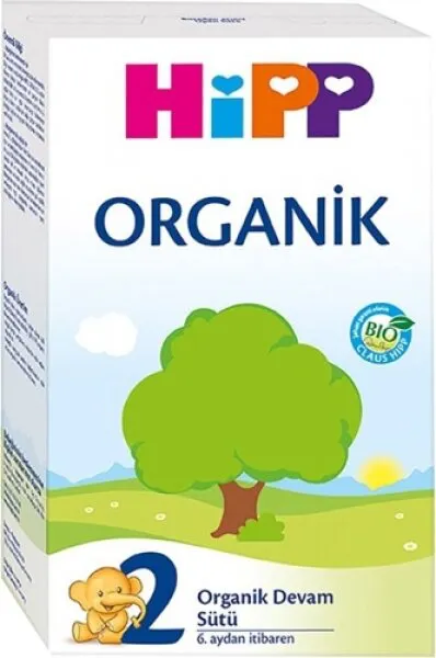 Hipp 2 Organik 600 gr 600 gr Devam Sütü