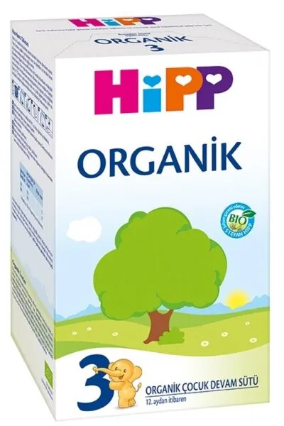 Hipp 3 Organik 600 gr 600 gr Devam Sütü