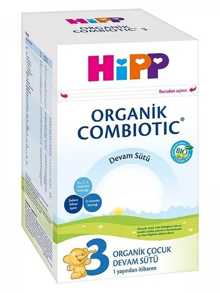 Hipp 3 Organik Combiotic 800 gr 800 gr Devam Sütü