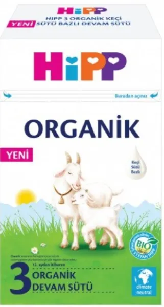 Hipp 3 Organik Keçi Sütü 400 gr Devam Sütü