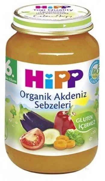 Hipp Organik Akdeniz Sebzeleri 190 gr Kavanoz Mama