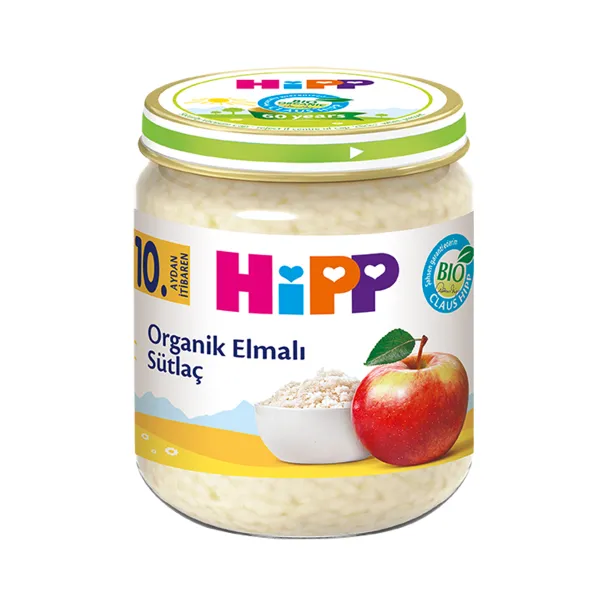 Hipp Organik Elmalı Sütlaç 200 gr Kavanoz Mama