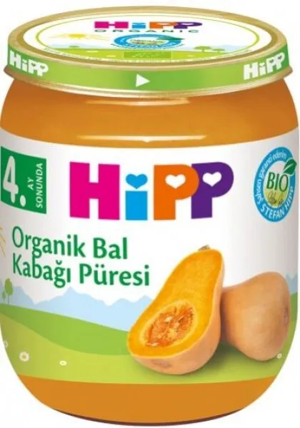 Hipp Organik Bal Kabağı Püresi 125 gr Kavanoz Mama