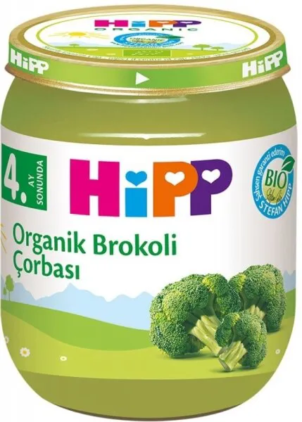 Hipp Organik Brokoli Çorbası 125 gr Kavanoz Mama