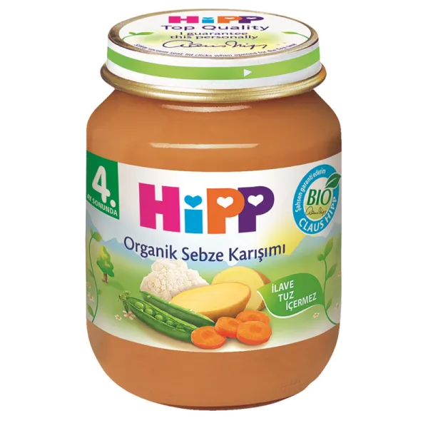 Hipp Organik Sebze Karışımı 125 gr Kavanoz Mama