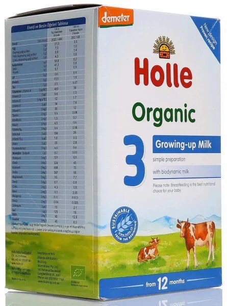 Holle 3 Organik 600 gr Bebek Sütü
