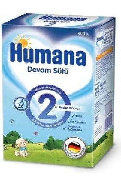 Humana 2 Numara 600 gr Devam Sütü
