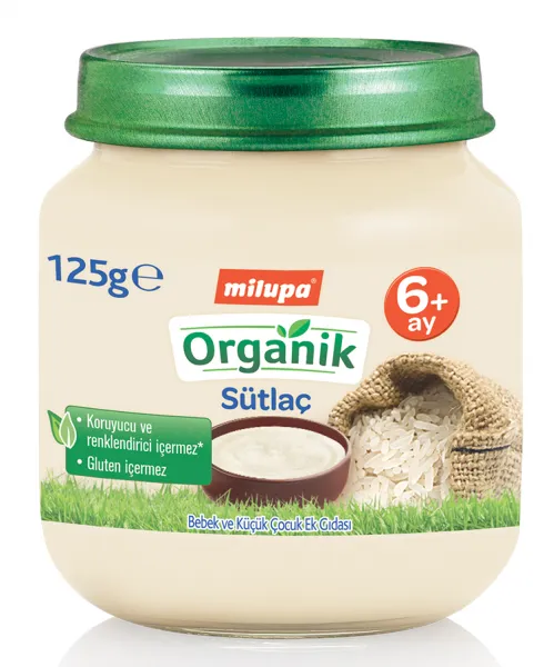 Milupa Organik Sütlaç 125 gr Kavanoz Mama