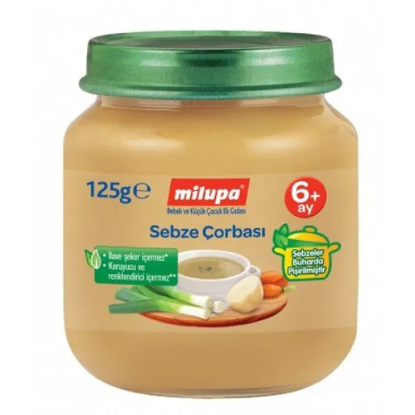 Milupa Sebze Çorbası 125 gr Kavanoz Mama