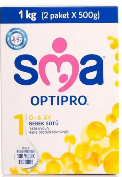 SMA 1 Numara Optipro 1000 gr 1000 gr Bebek Sütü