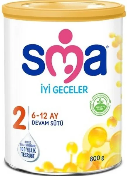 SMA 2 İyi Geceler 800 gr Devam Sütü