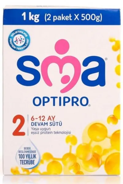 SMA 2 Numara Optipro 1000 gr 1000 gr Devam Sütü