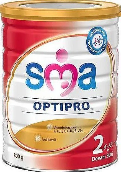 SMA 2 Numara Optipro 800 gr 800 gr Devam Sütü