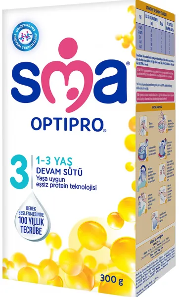 SMA 3 Numara Optipro 300 gr 300 gr Devam Sütü