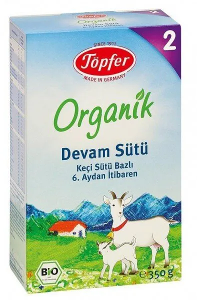 Töpfer 2 Organik 350 gr Bebek Sütü