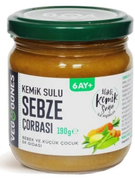 Veg & Bones Sebze Çorbası 190 gr Kavanoz Mama