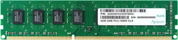 Apacer AU04GFA33C9TBGC 4 GB 1333 MHz DDR3 Ram