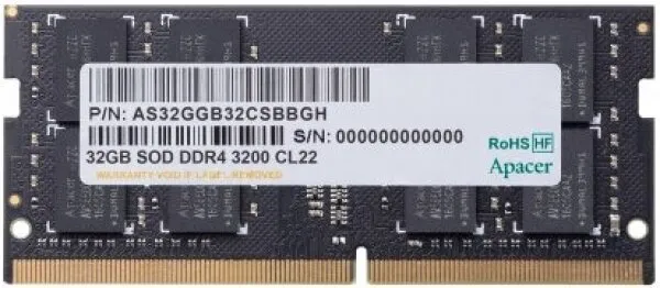 Apacer ES.32G21.PSI 32 GB 3200 MHz DDR4 Ram