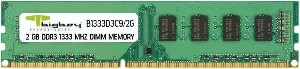 Bigboy B1333D3C9/2G 2 GB 1333 MHz DDR3 Ram