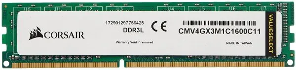Corsair Value Select (CMV4GX3M1C1600C11) 4 GB 1600 MHz DDR3 Ram