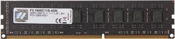 G.Skill Value (F3-1600C11S-4GNS) 4 GB 1600 MHz DDR3 Ram